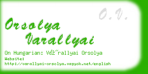 orsolya varallyai business card